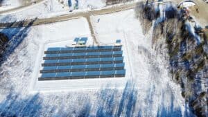Gull Bay microgrid aerial view