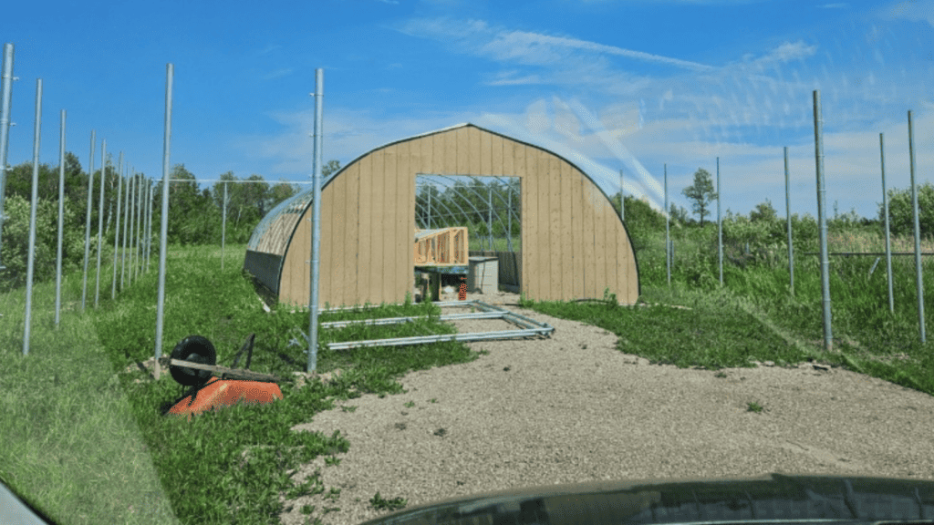 A group of youth in Sagkeeng First Nation are building a greenhouse.