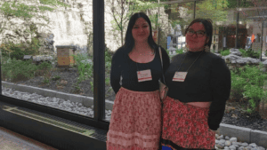 Tikkan Morrisseau (left) and Sara Fontaine.